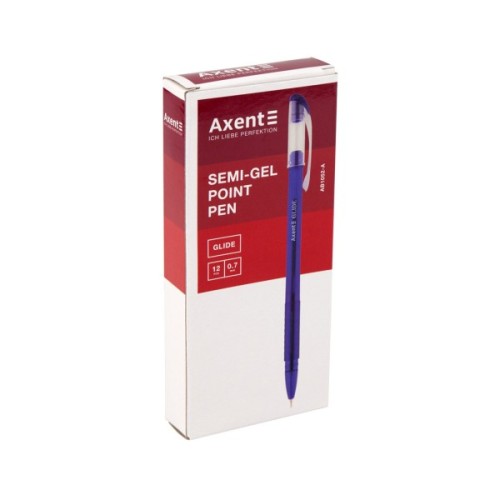 Ручка масляна Axent Glide, blue (AB1052-02-А)