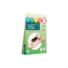 Конструктор Stem Колісний пароплав Дерев'яний на батарейках (3858894673728)