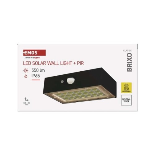 Світильник EMOS 350 лм IP65 4000K PIR (ZG162S)