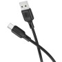 Дата кабель USB 2.0 AM to USB-C 3.0m silicone BX113 black BOROFONE (6941991115554)