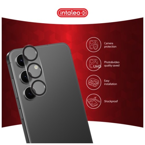 Скло захисне Intaleo Camera Lens Samsung S24 Black (1283126596759)