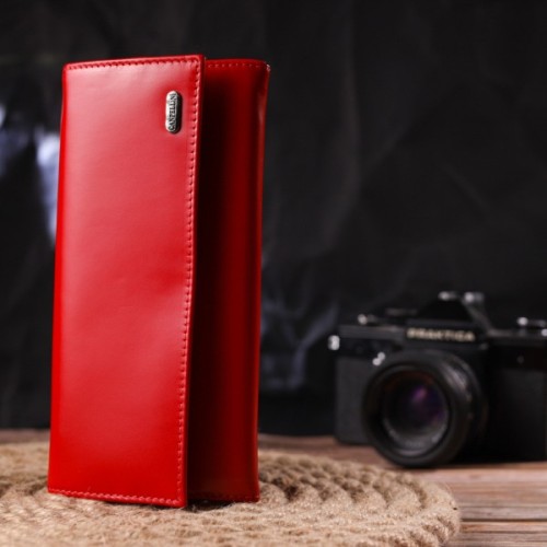 Гаманець Canpellini З натуральної шкіри Червоний (21626)