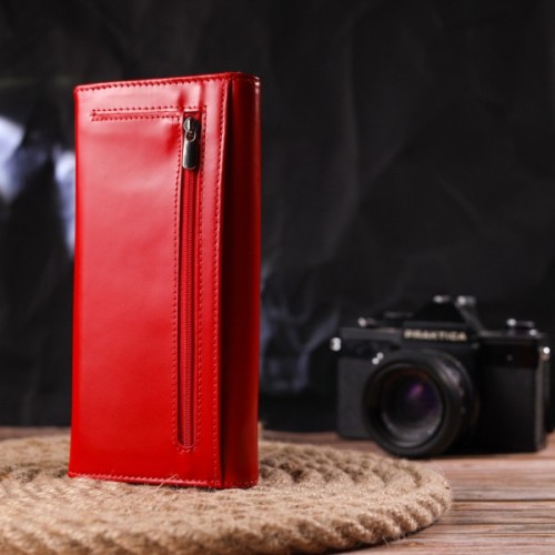 Гаманець Canpellini З натуральної шкіри Червоний (21626)