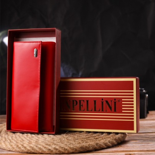 Гаманець Canpellini З натуральної шкіри Червоний (21626)