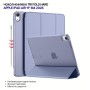 Чохол до планшета BeCover Tri Fold Hard Apple iPad Air 11" M4 2026 Purple (715247)