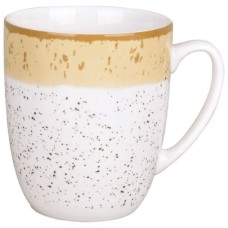 Чашка Ardesto Siena, 360мл, порцеляна, біло-жовтий (AR2936SBG)