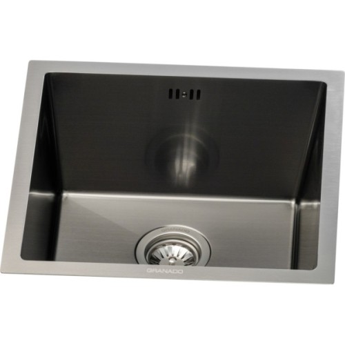 Мийка кухонна GRANADO Under top STEEL S201 black (GS08201B)
