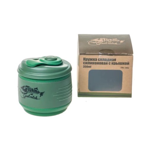 Чашка туристична Tramp силіконова з кришкою 350 мл Sand (UTRC-082-sand)