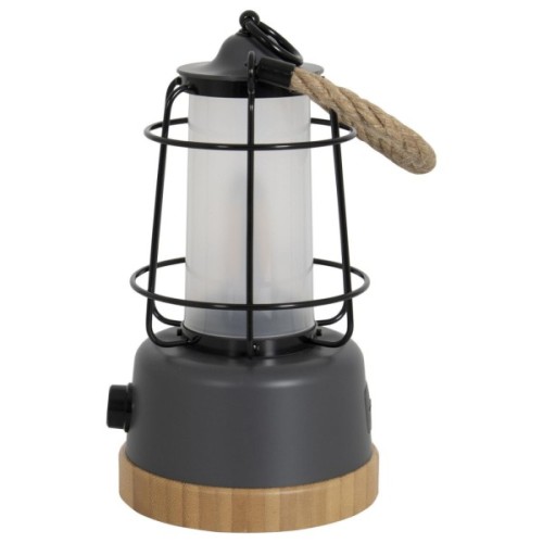 Ліхтар Bo-Camp Harlington Rechargable Dimming 370 Lumen Bamboo-Grey (5818921) (DAS303872)