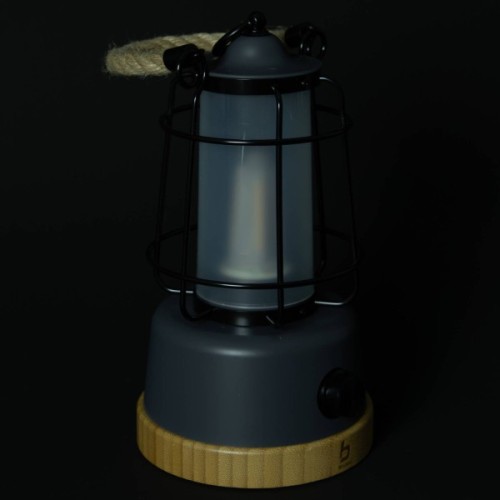 Ліхтар Bo-Camp Harlington Rechargable Dimming 370 Lumen Bamboo-Grey (5818921) (DAS303872)