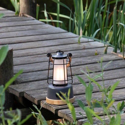 Ліхтар Bo-Camp Harlington Rechargable Dimming 370 Lumen Bamboo-Grey (5818921) (DAS303872)