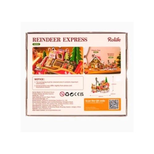 Конструктор Robotime Rolife Wooden 3D Reindeer Express (DS059)