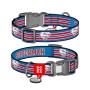 Нашийник для тварин WAUDOG Nylon з QR паспортом "Супермен Ретро", пластиковий фастекс, M (281-1082)