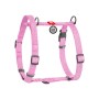 Шлея для собак WAUDOG Н-подібна Re-cotton з QR паспортом, світловідбивна S рожева (25917)