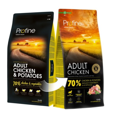 Сухий корм для собак Profine Chicken and Potatoes для дорослих собак всіх порід 12 кг (8595602570010)