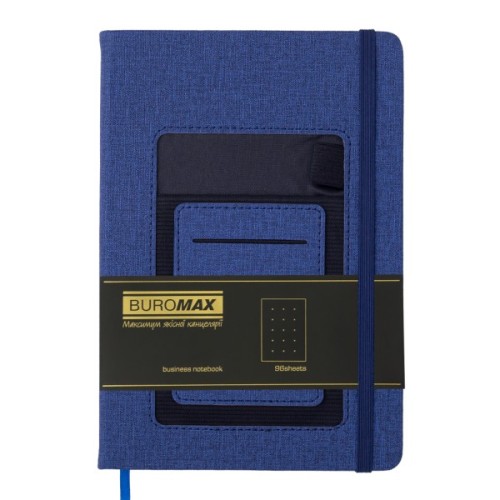 Книга записна Buromax COMFORT А5 96 аркушів крапка, синій (BM.295309-02)