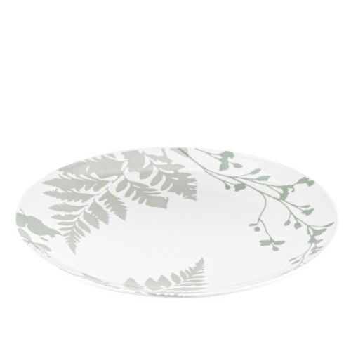 Тарілка Ardesto Capri, 19.2см, порцеляна, біло-зелений (AR0419CWG)
