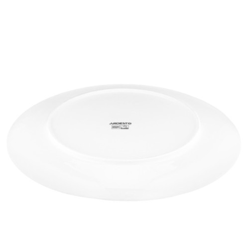 Тарілка Ardesto Capri, 19.2см, порцеляна, біло-зелений (AR0419CWG)