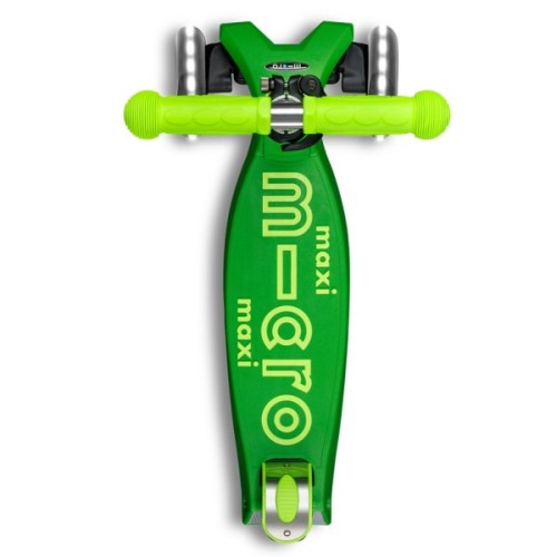 Самокат Micro Maxi Deluxe Neon LED" Зелений папуга" (MMD232)