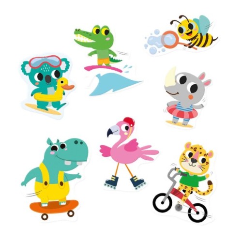 Набір для творчості Ses Creative Веселі тварини (набор наклеек на окна) (02306S)