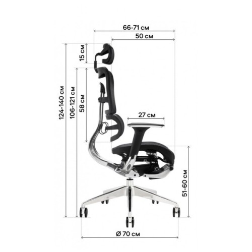 Офісне крісло GT Racer X-801L Black (X-801L Black (W-21, B-41))