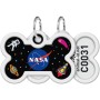 Адресник для тварин WAUDOG Smart ID з QR паспортом "NASA", кістка 40х28 мм (0640-0147)