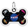 Адресник для тварин WAUDOG Smart ID з QR паспортом "NASA", кістка 40х28 мм (0640-0147)