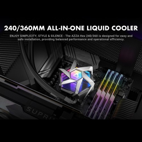 Система рідинного охолодження Azza HEX 360 (LCAZ-360H-ARGB)