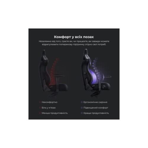 Крісло ігрове Anda Seat Kaiser 4 PVC Size L Violet (AD12YDDC-L-20-V-PV/C)