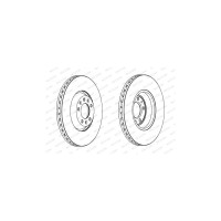 Гальмівний диск FERODO DDF1274C-1