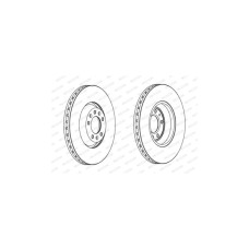 Гальмівний диск FERODO DDF1274C-1