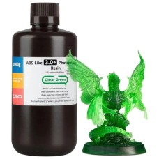 Фотополімерна смола ELEGOO Resin, ABS-like 3.0 plus 1кг, transparent green (50.103.0227)