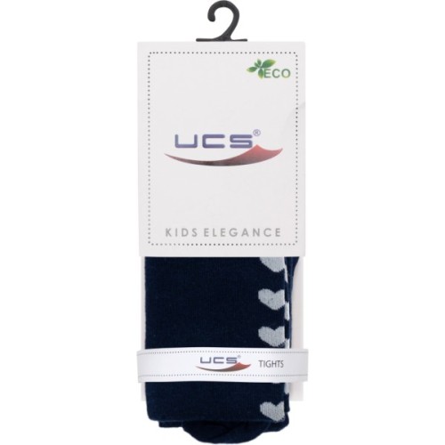 Колготки дитячі UCS Socks із сердечками (M0C0301-1443-5G-blue)