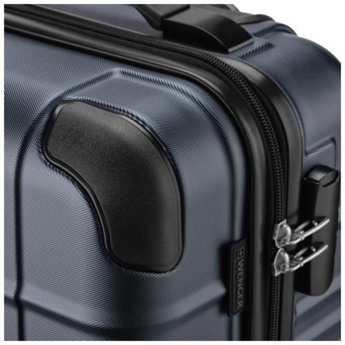 Валіза Wenger Amplar, мала, пластик, 4 колеса, синя (653144)