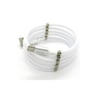 Дата кабель USB 2.0 AM to USB-C 1.0m 2.4A white Denmen (DN-D11T-WH)