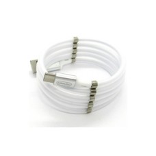 Дата кабель USB 2.0 AM to USB-C 1.0m 2.4A white Denmen (DN-D11T-WH)
