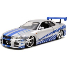 Масштабна модель автомобіля Jada Форсаж Ніссан Скайлайн GT-R 2002 (9397158314R00)