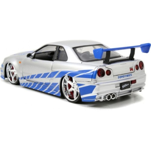 Масштабна модель автомобіля Jada Форсаж Ніссан Скайлайн GT-R 2002 (9397158314R00)