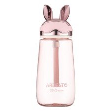 Пляшка для води Ardesto Bunny 600мл, пластик, рожевий (AR2260BP)