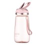 Пляшка для води Ardesto Bunny 600мл, пластик, рожевий (AR2260BP)