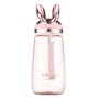 Пляшка для води Ardesto Bunny 600мл, пластик, рожевий (AR2260BP)