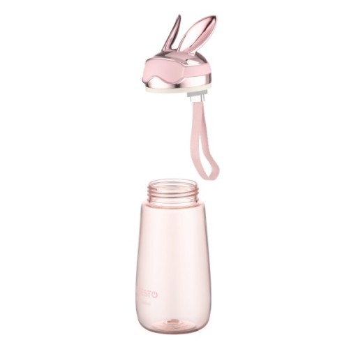 Пляшка для води Ardesto Bunny 600мл, пластик, рожевий (AR2260BP)