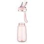 Пляшка для води Ardesto Bunny 600мл, пластик, рожевий (AR2260BP)
