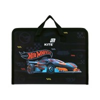 Папка - портфель Kite на блискавці A4 Hot Wheels, 1 відділення (HW26-202)