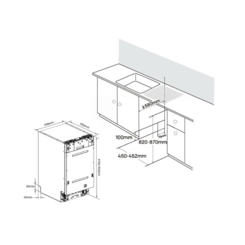 Посудомийна машина Edler EBD-4525P