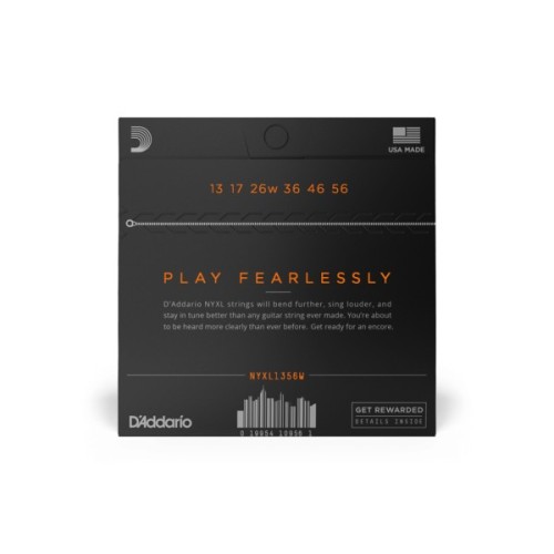 Струни для гітари D'Addario NYXL Medium Wound 3rd (13-56) (NYXL1356W)