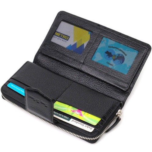 Гаманець Tony Bellucci З блоком для карт та документів Чорний (21955)