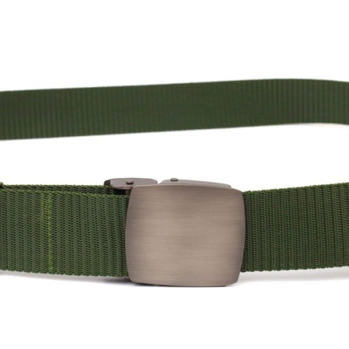 Ремінь Vintage З металевою пряжкою з текстилю Зелений (20595)