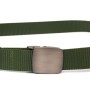 Ремінь Vintage З металевою пряжкою з текстилю Зелений (20595)