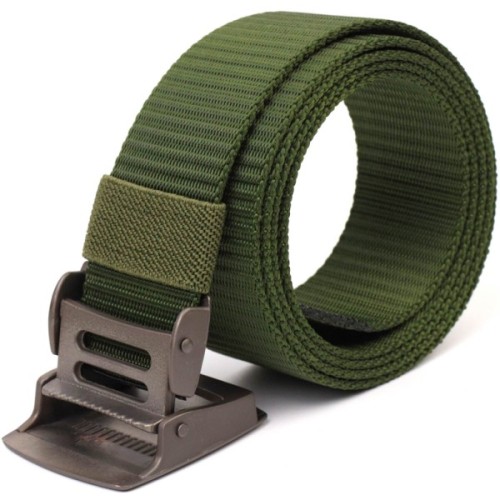 Ремінь Vintage З металевою пряжкою з текстилю Зелений (20595)